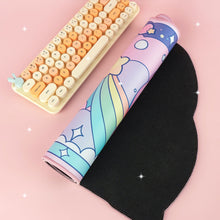 Load image into Gallery viewer, Kirby Desk Mat - Large Blue Anime Mousepad