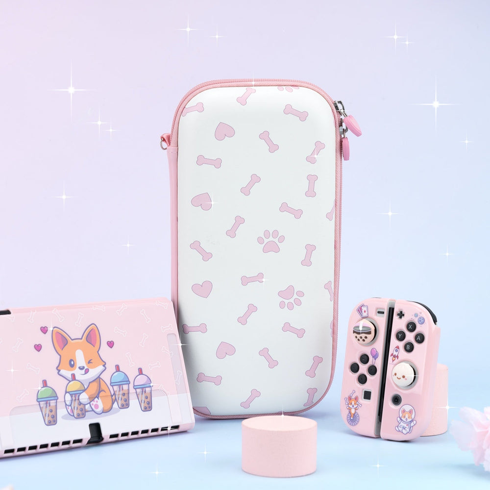 Load image into Gallery viewer, Corgi Boba Case - Dog Nintendo Switch, Lite, OLED Bundle