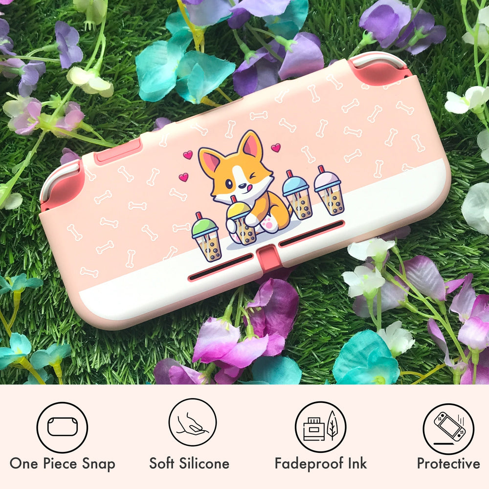 Load image into Gallery viewer, Corgi Boba Case - Dog Nintendo Switch, Lite, OLED Bundle