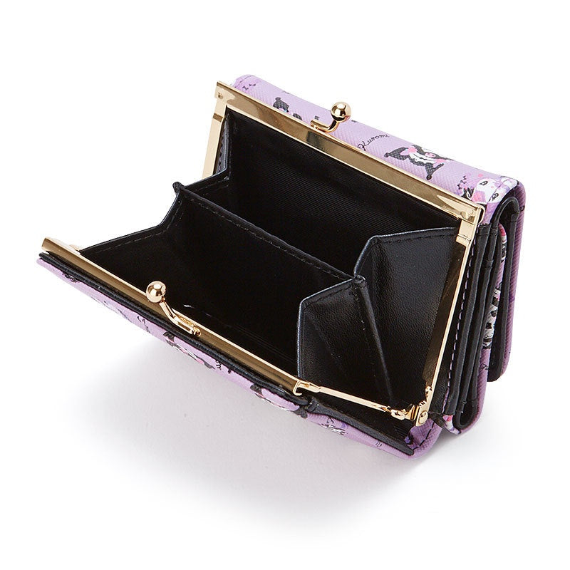 Load image into Gallery viewer, Kuromi Wallet - Sanrio Black Purple Wallet