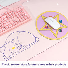 Load image into Gallery viewer, Pink Anime Mousepads - 2 Cute Sakura Moon Mouse Pads