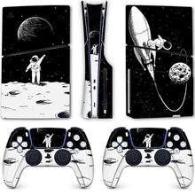 Load image into Gallery viewer, Space Moon PS5 Skin - Astronaut Cute Vinyl Wrap Sticker Sony Playstation 5