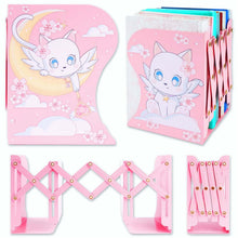 Load image into Gallery viewer, Cat Moon Bookend - Cute Anime Kawaii Book Stop