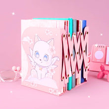 Load image into Gallery viewer, Cat Moon Bookend - Cute Anime Kawaii Book Stop
