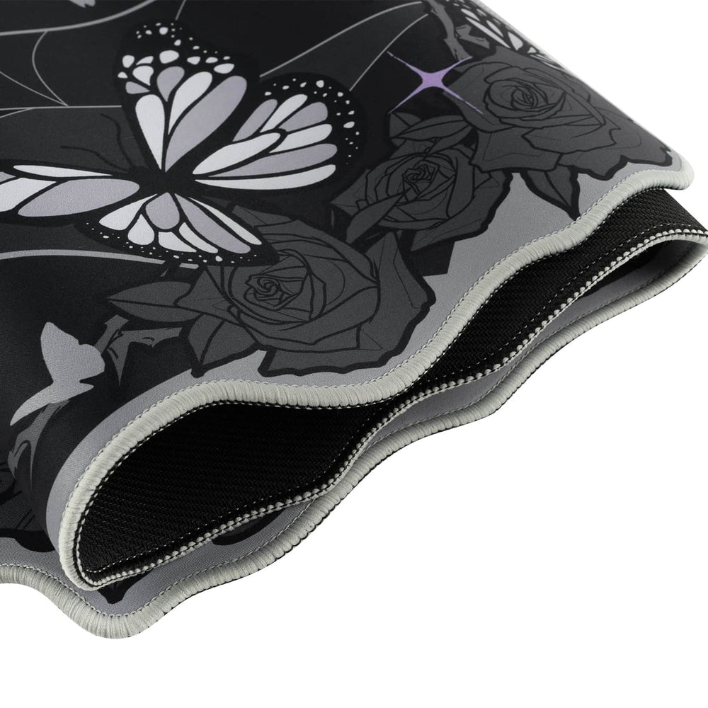 Load image into Gallery viewer, Butterfly Desk Pad | Rose Spider Web Halloween Witch Gothic Mousepad