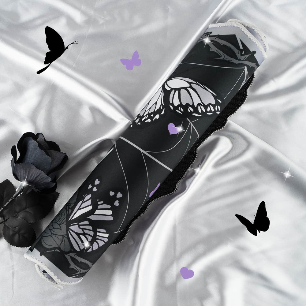 Load image into Gallery viewer, Butterfly Desk Pad | Rose Spider Web Halloween Witch Gothic Mousepad
