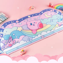 Load image into Gallery viewer, Kawaii Desk Mat Bundle – 3 Pack Anime Kirby Sakura Shark Mousepads
