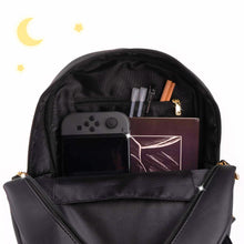 Load image into Gallery viewer, BelugaDesign Moon Backpack - Cute Black Anime Cat Ears