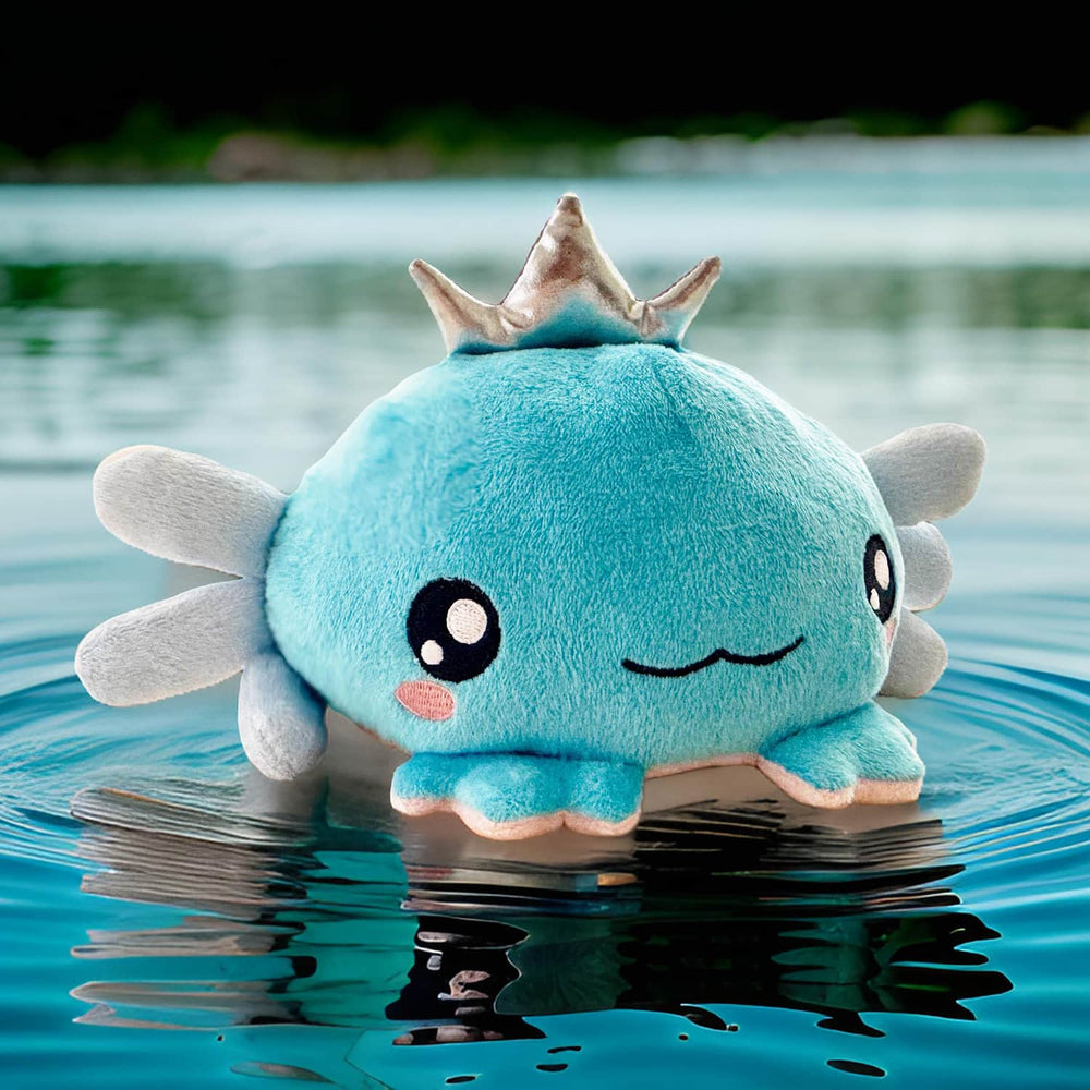 Load image into Gallery viewer, Axolotl Plush | Reversible Pink Blue Kawaii Plushie