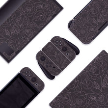 Load image into Gallery viewer, Black Rose Skin | Flower Nintendo Switch OLED or Lite Wrap