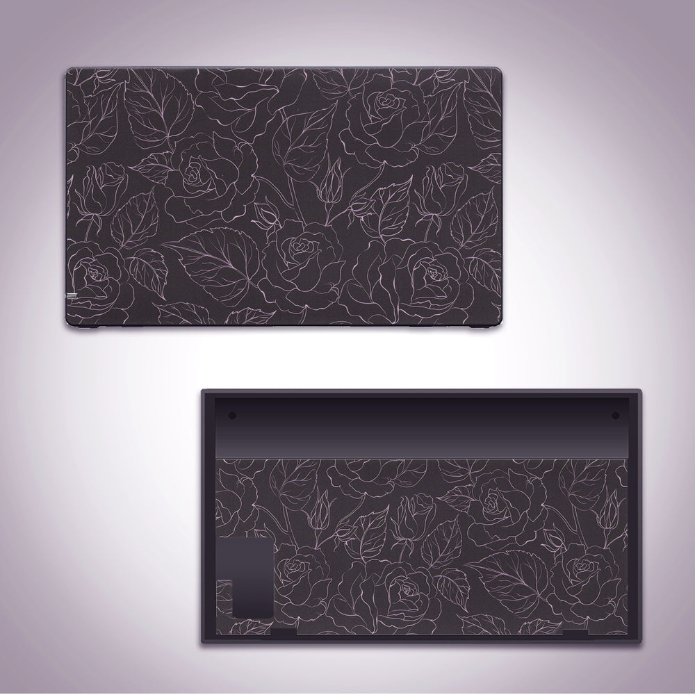 Load image into Gallery viewer, Black Rose Skin | Flower Nintendo Switch OLED or Lite Wrap