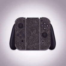 Load image into Gallery viewer, Black Rose Skin | Flower Nintendo Switch OLED or Lite Wrap