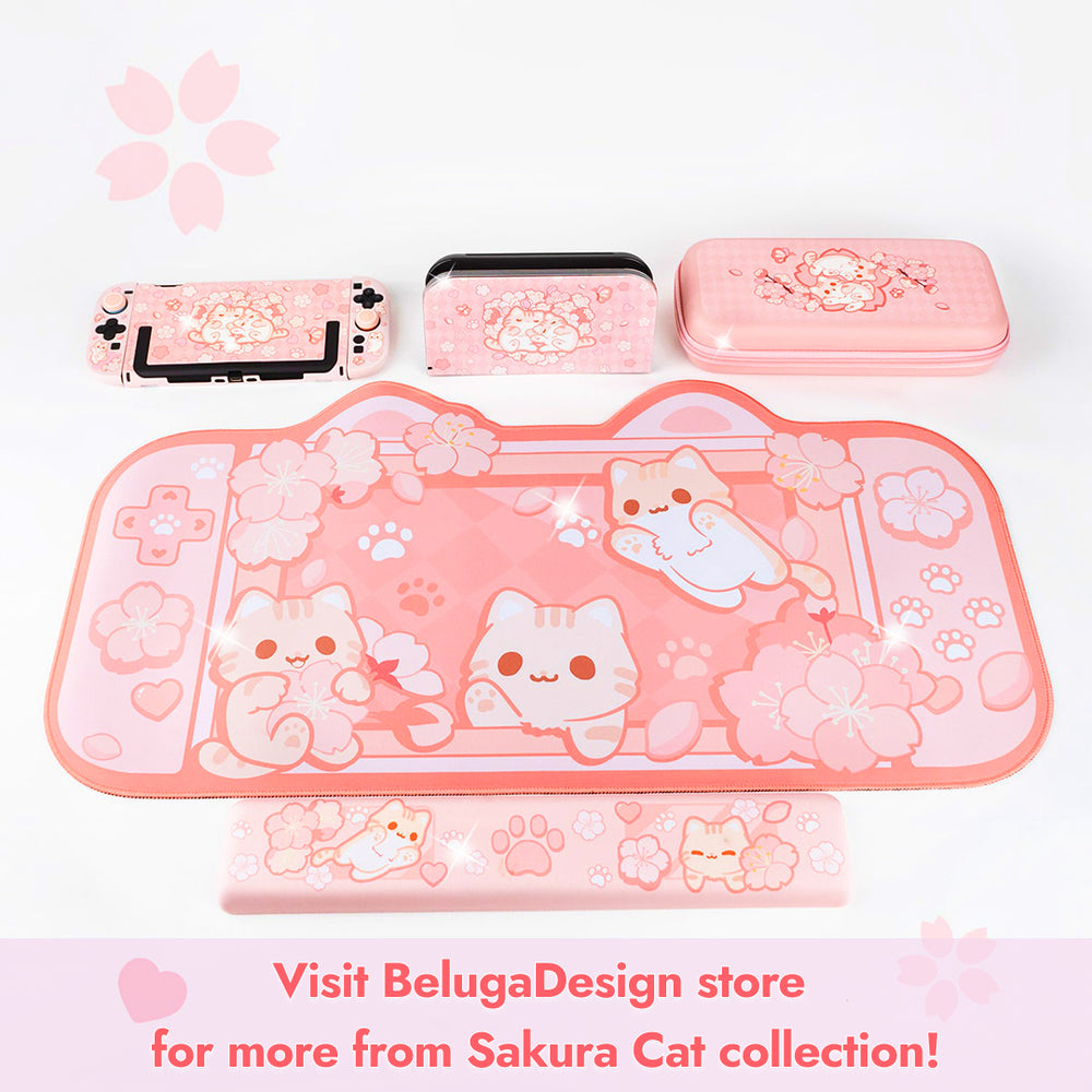 Load image into Gallery viewer, Sakura Cat Bundle for Nintendo Switch 2 | Kawaii Pink Anime Switch 2 Accessories