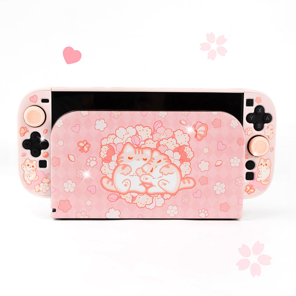 Load image into Gallery viewer, Sakura Cat Bundle for Nintendo Switch 2 | Kawaii Pink Anime Switch 2 Accessories