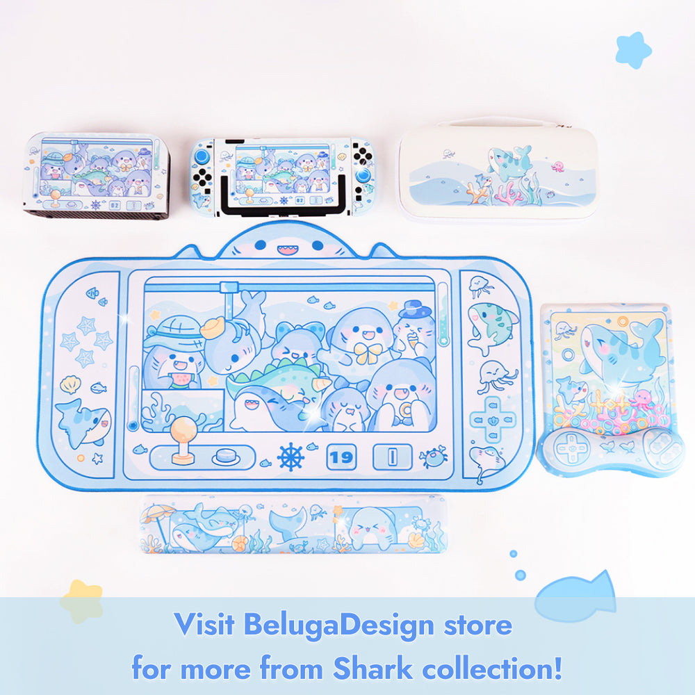 Load image into Gallery viewer, Shark Bundle for Nintendo Switch 2 | Kawaii Pastel Blue Ocean Switch 2 Accessories