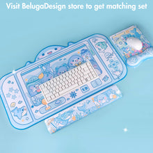 Load image into Gallery viewer, Shark Wrist Rest | Cute Kawaii Anime Pastel Blue