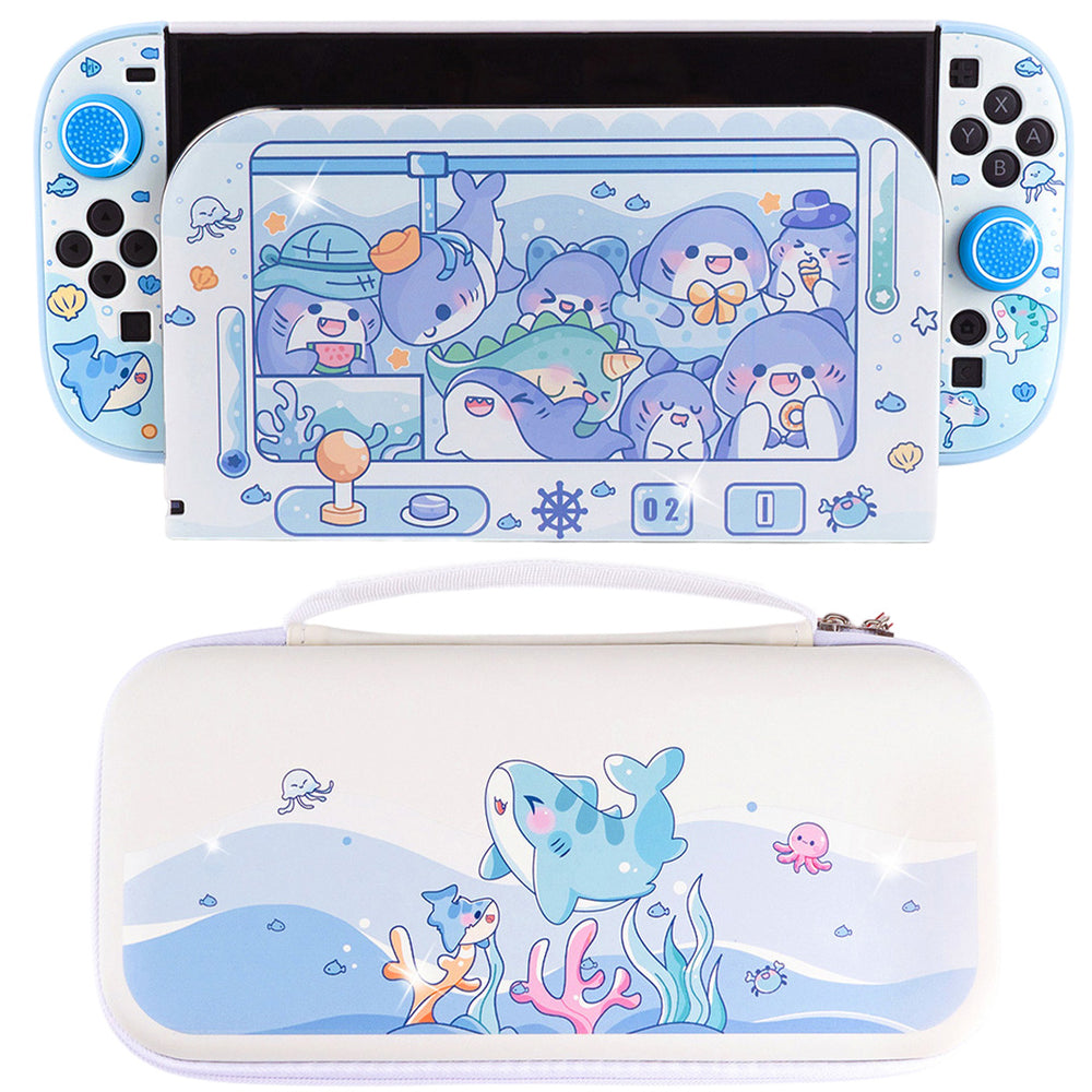 Load image into Gallery viewer, Shark Bundle for Nintendo Switch 2 | Kawaii Pastel Blue Ocean Switch 2 Accessories