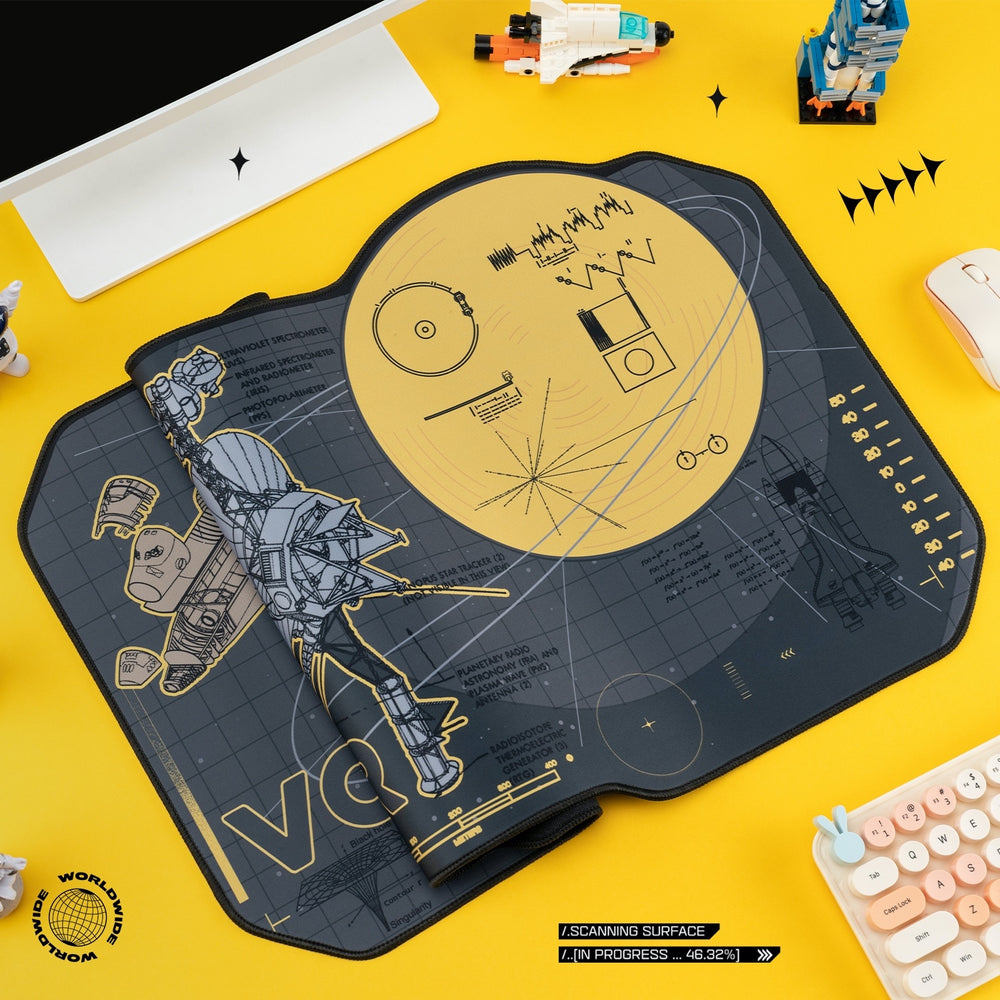 Load image into Gallery viewer, Space Moon Desk Pad - Scifi Large Mousepad Mat
