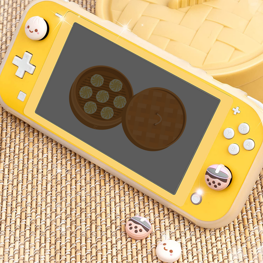 Load image into Gallery viewer, Boba Dumpling Pork Bun Thumb Grips - Nintendo Switch, Lite, OLED &amp; Switch 2