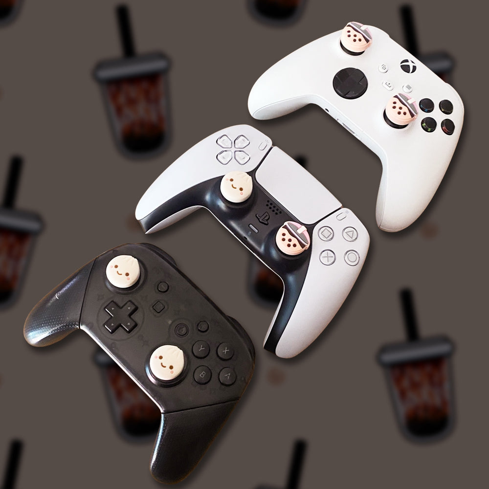 Load image into Gallery viewer, Boba Dumpling Thumb Grips for PS5 PS Xbox Pro Controller Switch 2