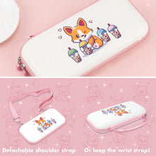 Load image into Gallery viewer, Corgi Boba Carry Case - Fits All Nintendo Switch