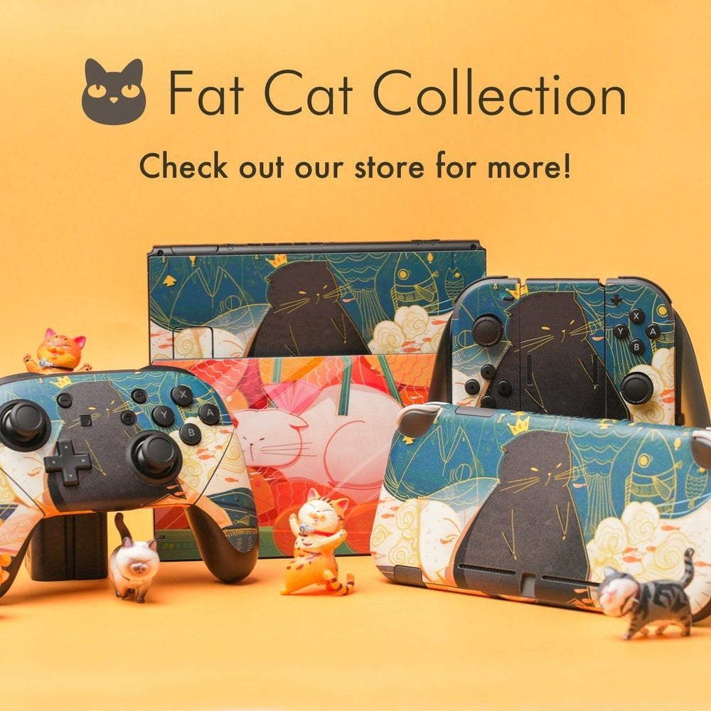 Load image into Gallery viewer, Fat Cats Skin - Cat Nintendo Switch Lite OLED Wrap