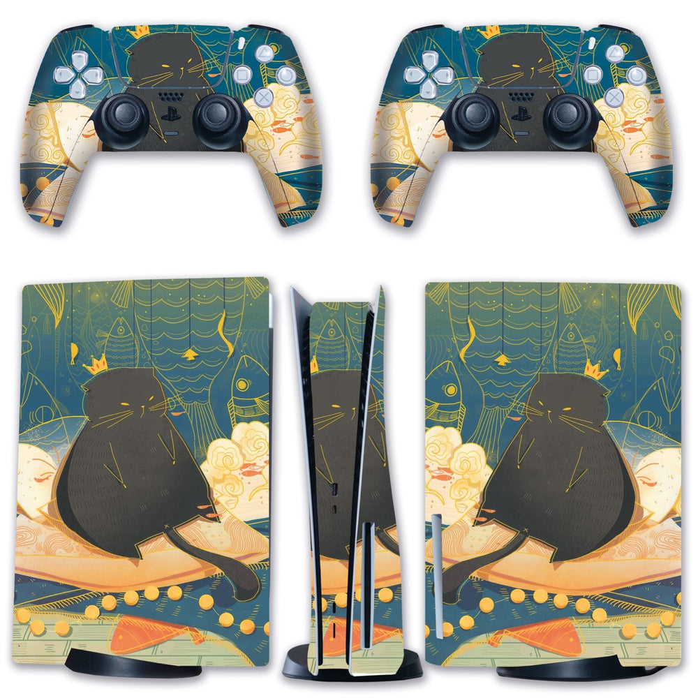 Load image into Gallery viewer, Fat Cat PS5 Skin - Cute Vinyl Wrap Sticker Sony Playstation 5
