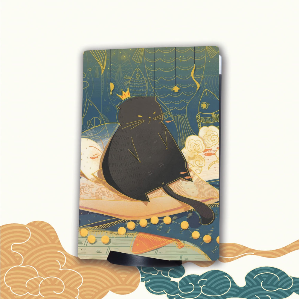 Load image into Gallery viewer, Fat Cat PS5 Skin - Cute Vinyl Wrap Sticker Sony Playstation 5