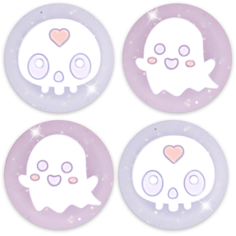 Load image into Gallery viewer, Ghost Thumb Grips - Glitter Clear for PS5 PS Xbox Pro Controller Switch 2