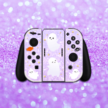 Load image into Gallery viewer, Ghost Skin - Purple Halloween Nintendo Switch OLED Standard Lite Skin
