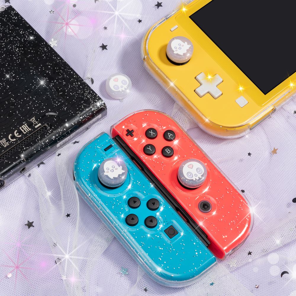 Load image into Gallery viewer, Ghost Skull Thumb Grips - Nintendo Switch Lite OLED &amp; Switch 2 Button Caps
