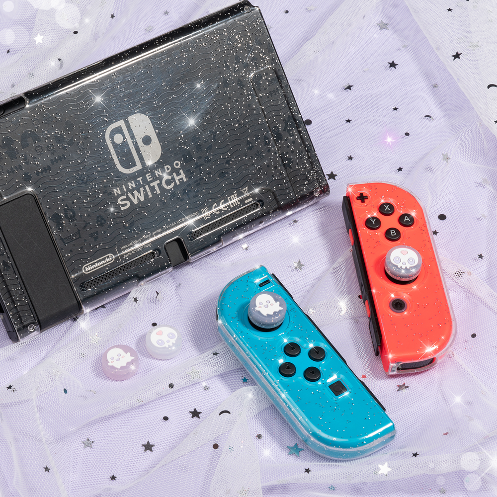 Load image into Gallery viewer, Ghost Skull Thumb Grips - Nintendo Switch Lite OLED &amp; Switch 2 Button Caps