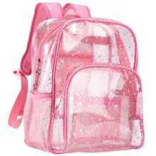 Load image into Gallery viewer, Glitter Pink Clear Backpack - Kawaii Cute School Supplies for Girls &amp; Women