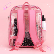 Load image into Gallery viewer, Glitter Pink Clear Backpack - Kawaii Cute School Supplies for Girls &amp; Women