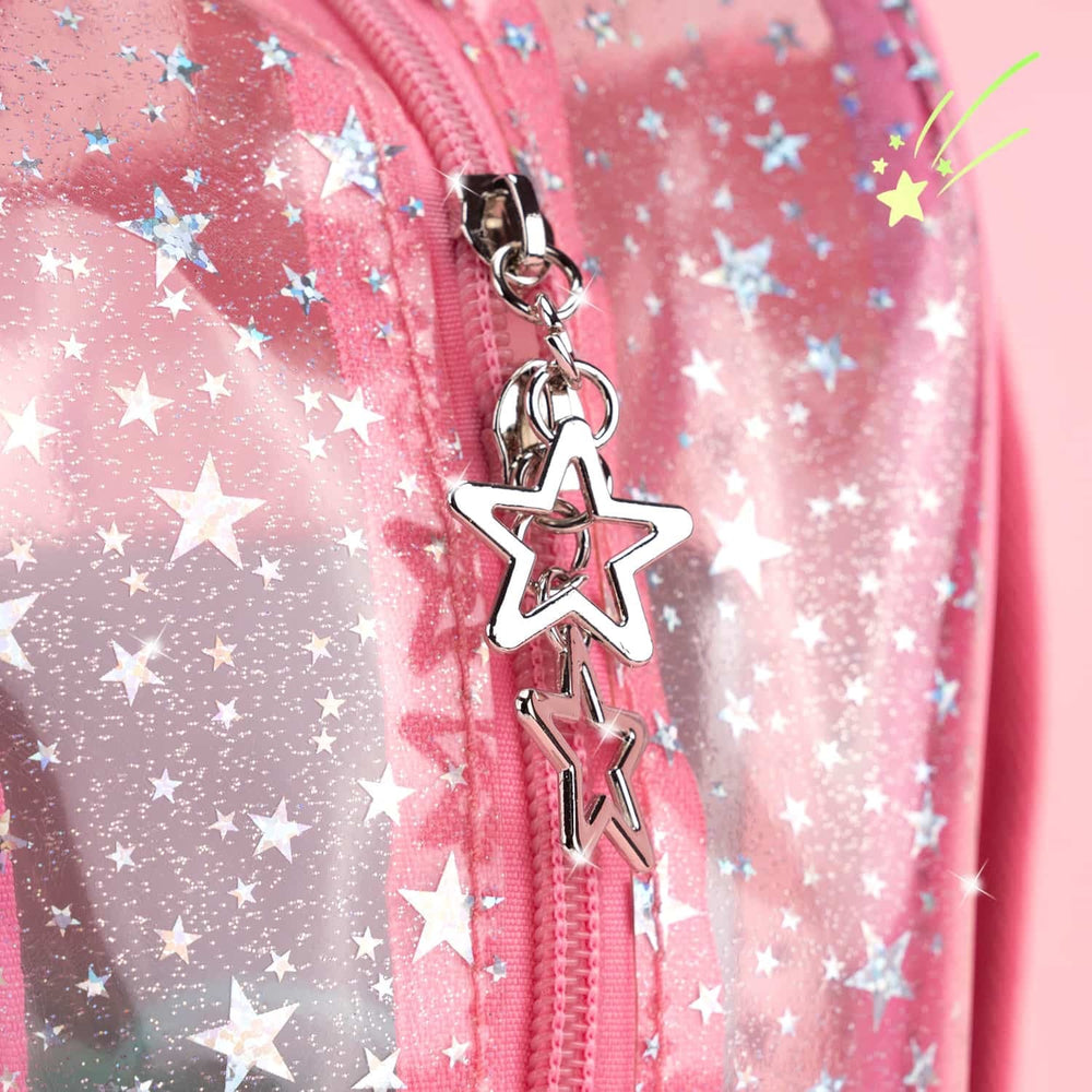 Load image into Gallery viewer, Glitter Pink Clear Backpack - Kawaii Cute School Supplies for Girls &amp; Women