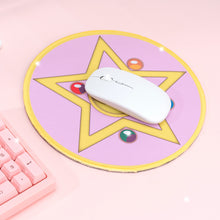 Load image into Gallery viewer, Pink Anime Mousepads - 2 Cute Sakura Moon Mouse Pads