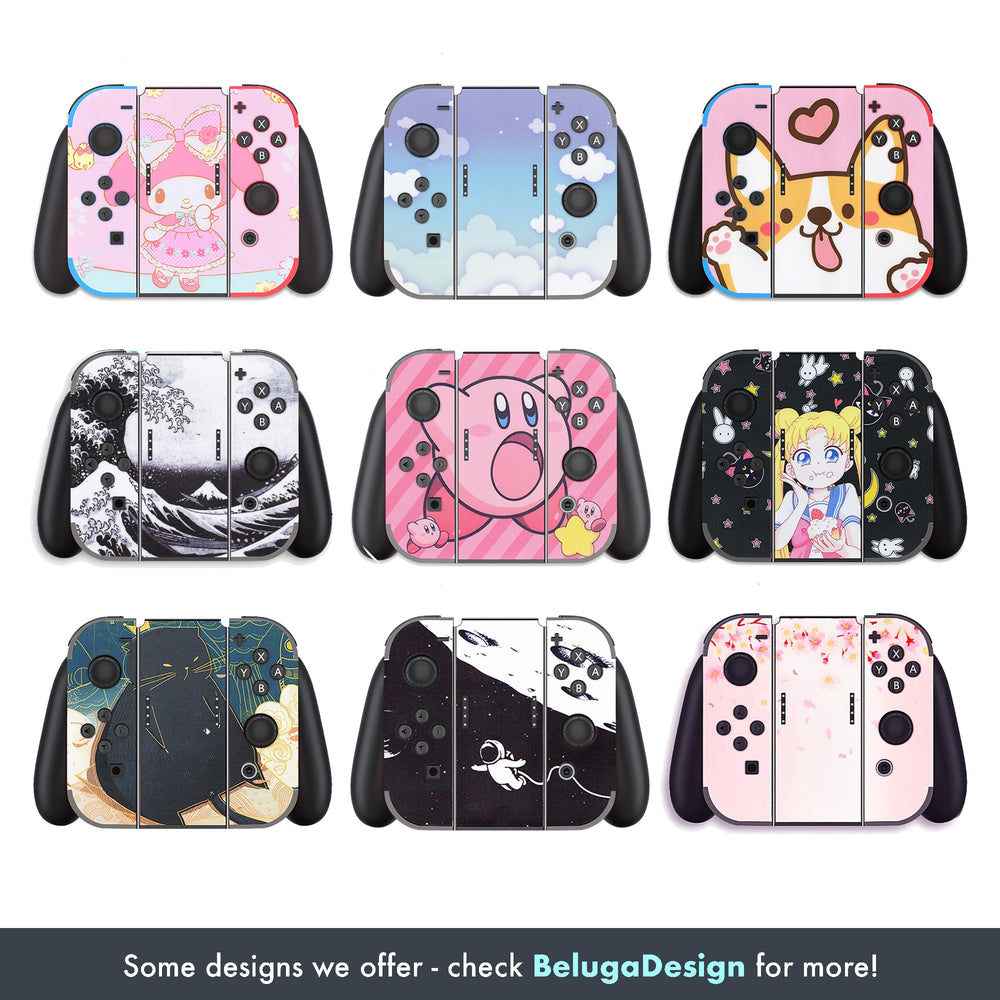 Load image into Gallery viewer, Ghost Skin - Purple Halloween Nintendo Switch OLED Standard Lite Skin