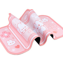 Load image into Gallery viewer, Bunny Pink Desk Mat - Cute Gaming Nintendo Switch Pad